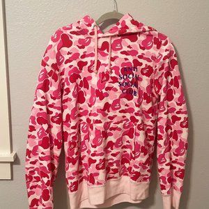 BAPE ABC Camo Shark Full Zip Hoodie 'Pink'